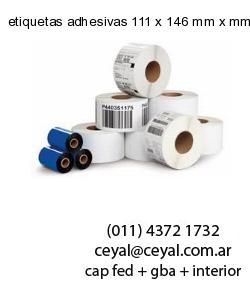 etiquetas adhesivas 111 x 146 mm x mm