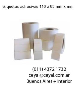 etiquetas adhesivas 116 x 83 mm x mm