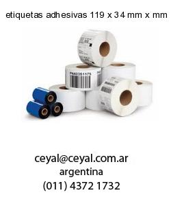 etiquetas adhesivas 119 x 34 mm x mm
