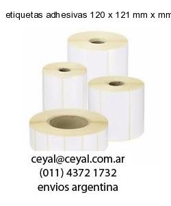 etiquetas adhesivas 120 x 121 mm x mm