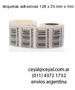 etiquetas adhesivas 128 x 35 mm x mm