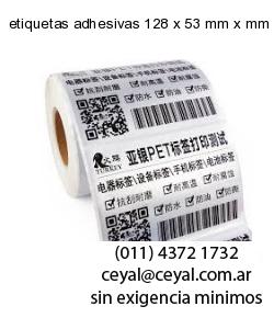 etiquetas adhesivas 128 x 53 mm x mm
