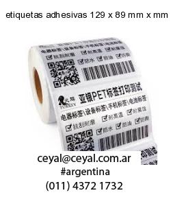 etiquetas adhesivas 129 x 89 mm x mm