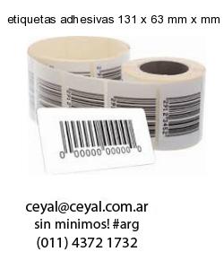 etiquetas adhesivas 131 x 63 mm x mm