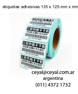 etiquetas adhesivas 135 x 125 mm x mm
