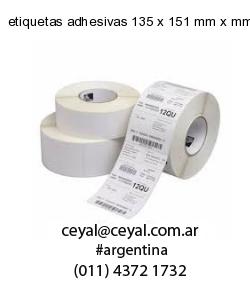 etiquetas adhesivas 135 x 151 mm x mm