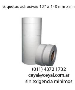 etiquetas adhesivas 137 x 140 mm x mm