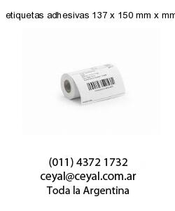 etiquetas adhesivas 137 x 150 mm x mm