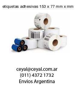 etiquetas adhesivas 153 x 77 mm x mm