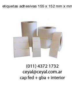 etiquetas adhesivas 155 x 152 mm x mm