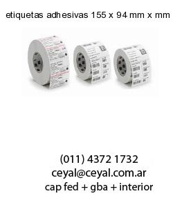 etiquetas adhesivas 155 x 94 mm x mm