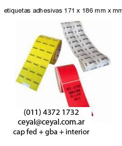etiquetas adhesivas 171 x 186 mm x mm
