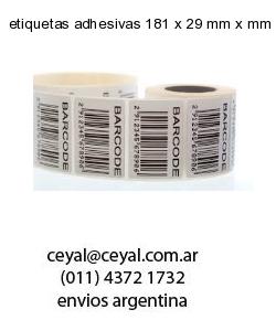 etiquetas adhesivas 181 x 29 mm x mm