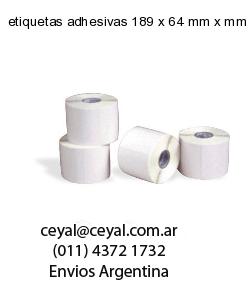 etiquetas adhesivas 189 x 64 mm x mm