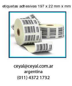 etiquetas adhesivas 197 x 22 mm x mm