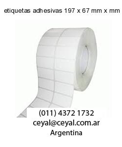 etiquetas adhesivas 197 x 67 mm x mm