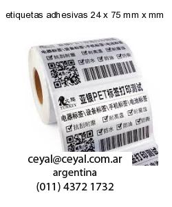 etiquetas adhesivas 24 x 75 mm x mm
