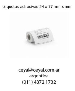 etiquetas adhesivas 24 x 77 mm x mm