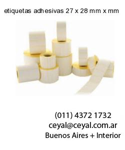 etiquetas adhesivas 27 x 28 mm x mm