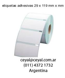etiquetas adhesivas 29 x 119 mm x mm