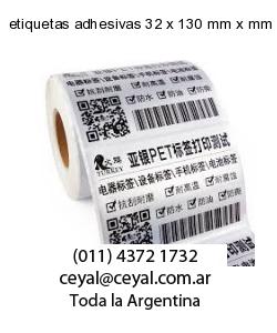etiquetas adhesivas 32 x 130 mm x mm