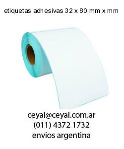 etiquetas adhesivas 32 x 80 mm x mm