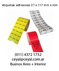 etiquetas adhesivas 37 x 117 mm x mm