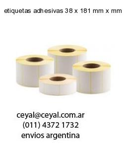 etiquetas adhesivas 38 x 181 mm x mm