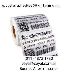 etiquetas adhesivas 39 x 41 mm x mm