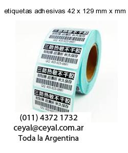 etiquetas adhesivas 42 x 129 mm x mm