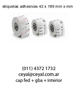 etiquetas adhesivas 42 x 189 mm x mm