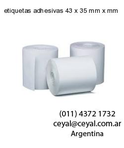 etiquetas adhesivas 43 x 35 mm x mm