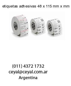 etiquetas adhesivas 48 x 115 mm x mm
