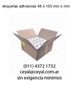 etiquetas adhesivas 48 x 155 mm x mm