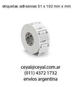etiquetas adhesivas 51 x 192 mm x mm