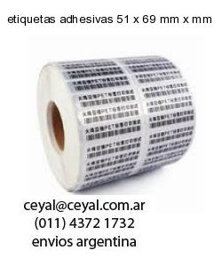 etiquetas adhesivas 51 x 69 mm x mm