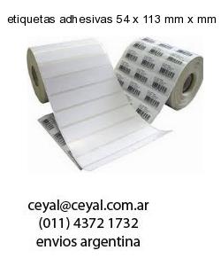 etiquetas adhesivas 54 x 113 mm x mm