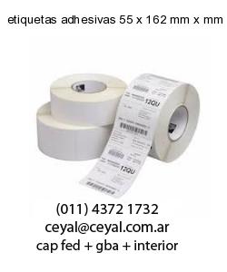 etiquetas adhesivas 55 x 162 mm x mm