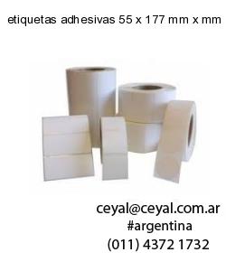etiquetas adhesivas 55 x 177 mm x mm