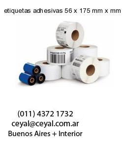 etiquetas adhesivas 56 x 175 mm x mm