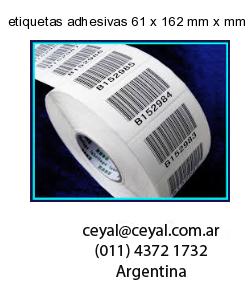 etiquetas adhesivas 61 x 162 mm x mm
