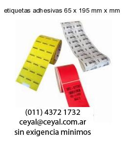 etiquetas adhesivas 65 x 195 mm x mm