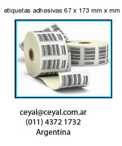etiquetas adhesivas 67 x 173 mm x mm