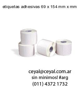 etiquetas adhesivas 69 x 154 mm x mm