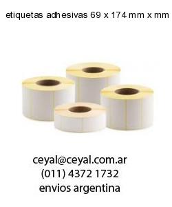 etiquetas adhesivas 69 x 174 mm x mm