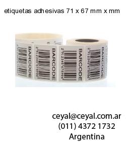 etiquetas adhesivas 71 x 67 mm x mm