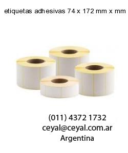 etiquetas adhesivas 74 x 172 mm x mm
