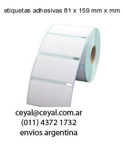 etiquetas adhesivas 81 x 159 mm x mm