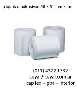 etiquetas adhesivas 86 x 51 mm x mm