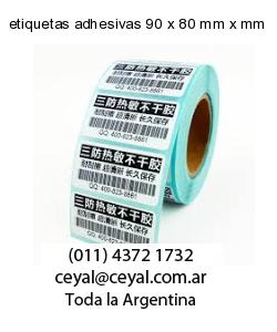 etiquetas adhesivas 90 x 80 mm x mm